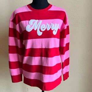 Shiraleah Red and Pink Knit Top